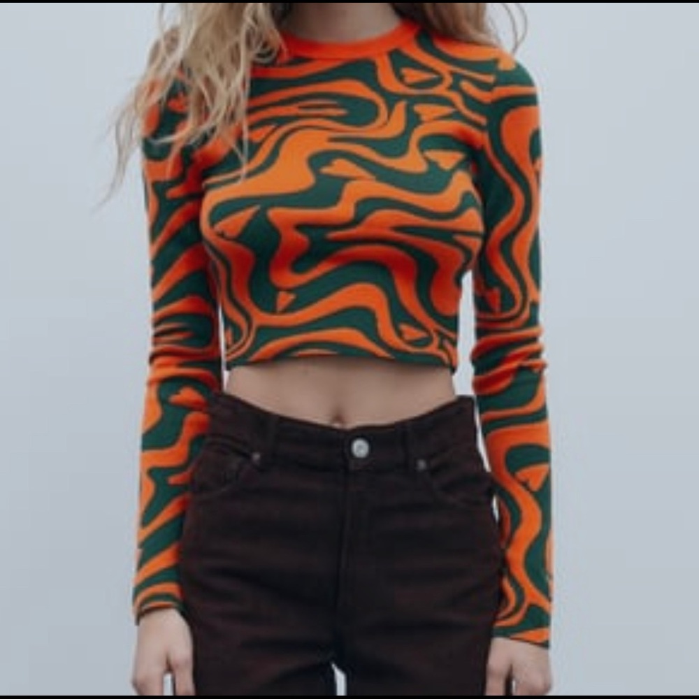 Zara crop sweater